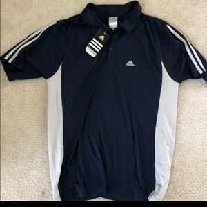 Adidas blue and white shirt